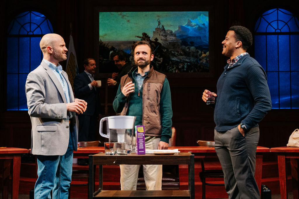 The Keegan Theatre's riveting production of The Minutes, by Pulitzer Prize-winning playwright Tracy Letts, challenges audiences to look at how past and present shape each other.
